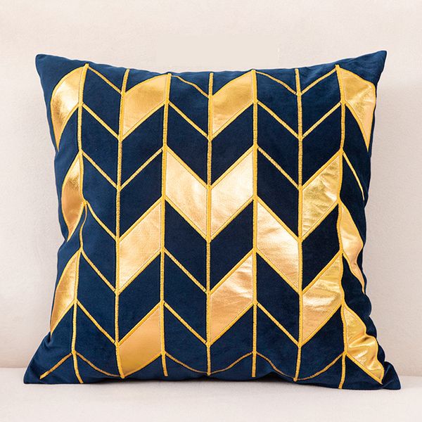 Gold Pattern Cushion Cover for Home Decor