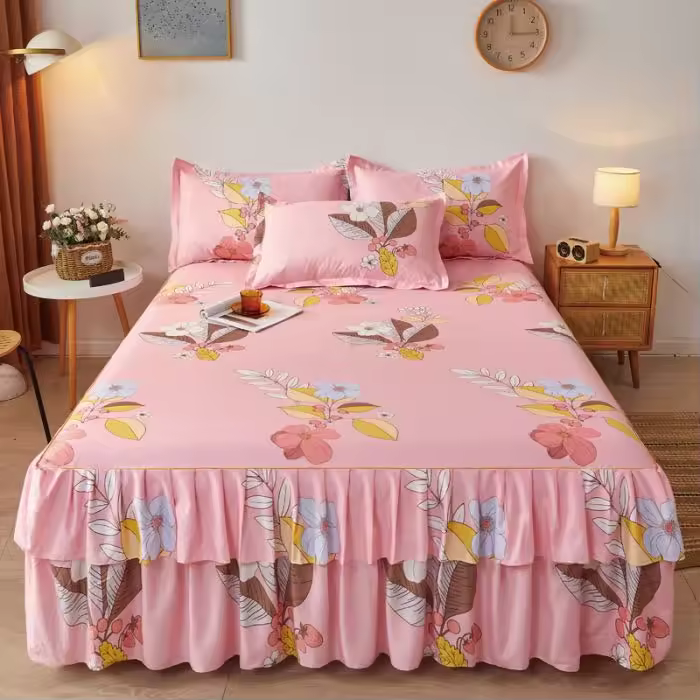 Lucrative 3 Pieces Bedsheet Set