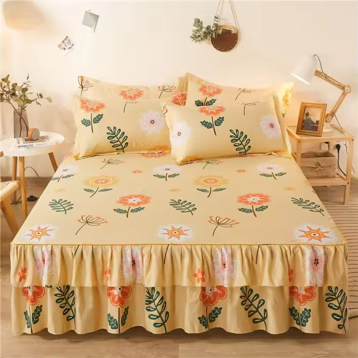 Lucrative 3 Pieces Bedsheet Set