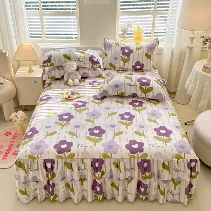 Lucrative 3 Pieces Bedsheet Set