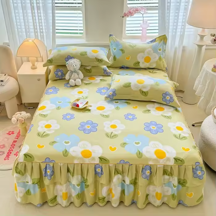 Lucrative 3 Pieces Bedsheet Set