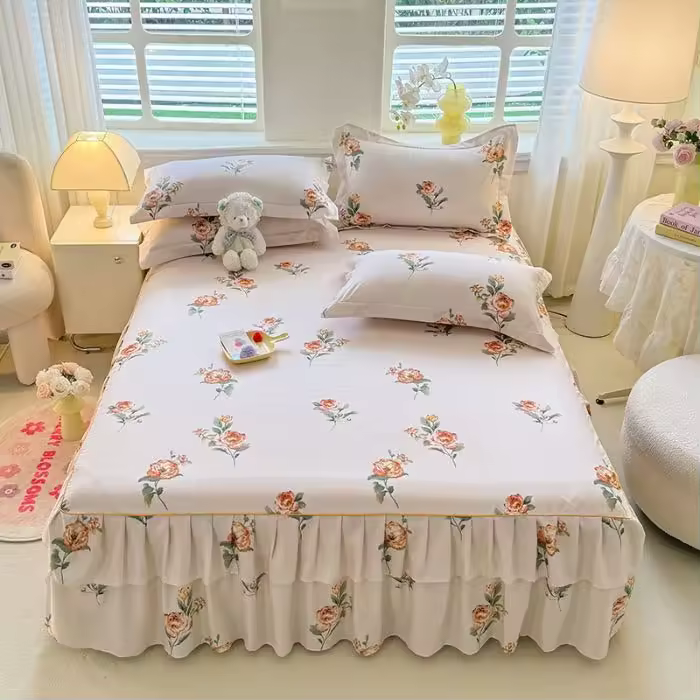 Lucrative 3 Pieces Bedsheet Set
