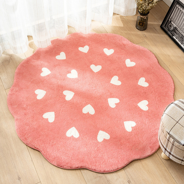 Cashmere Mini Floor Rug – Pink Petals Design